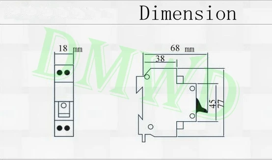 Мини автоматический выключатель DPN Mini DZ30 32 1P + N 25A 220V 230V 50HZ 60HZ din рейка RCCB|circuit breaker|mini