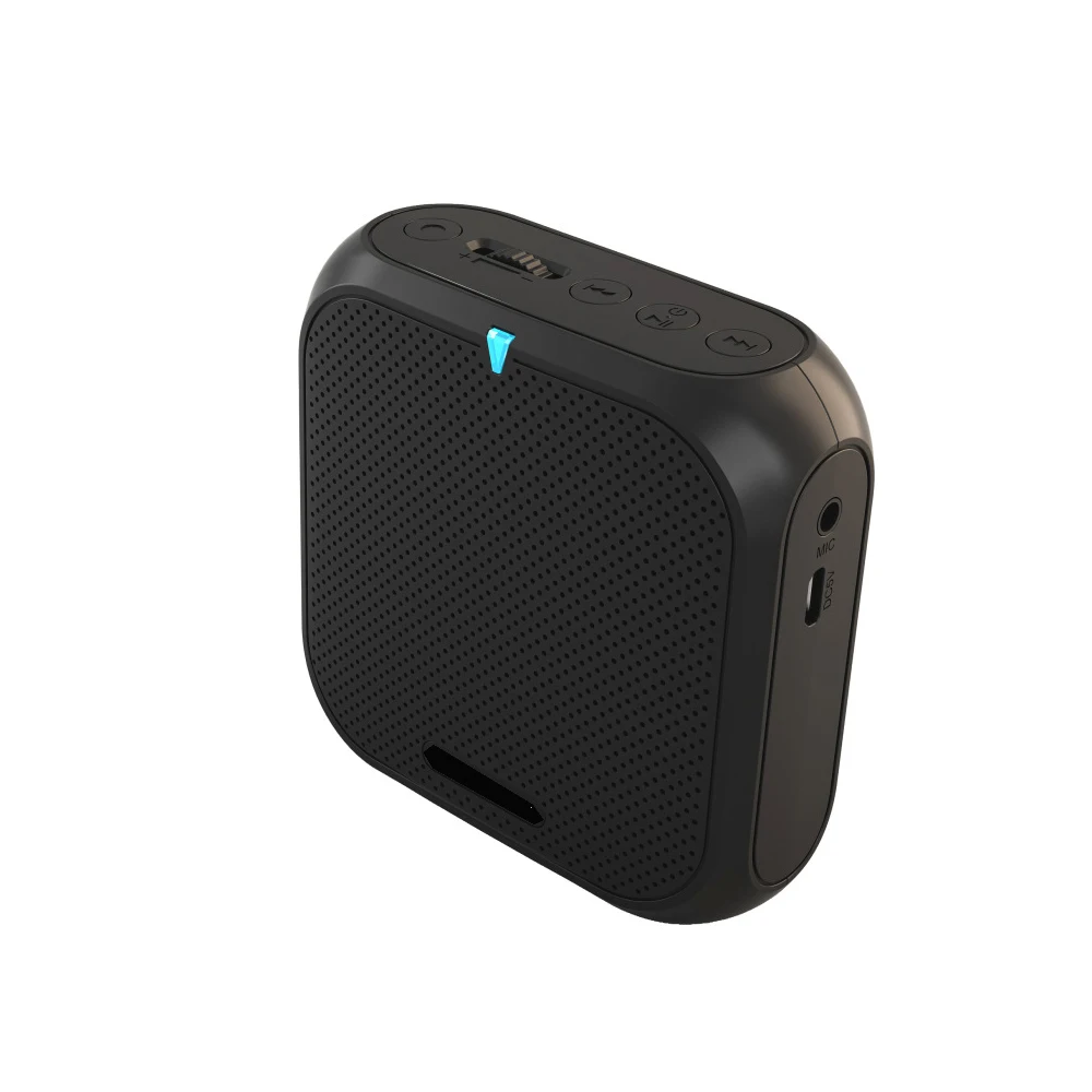 black JINSERTA портативный динамик усилитель мини-голоса мегафон поясная полоса клип Поддержка TF карта U диск для учителя Тур гид акция - Цвет: black