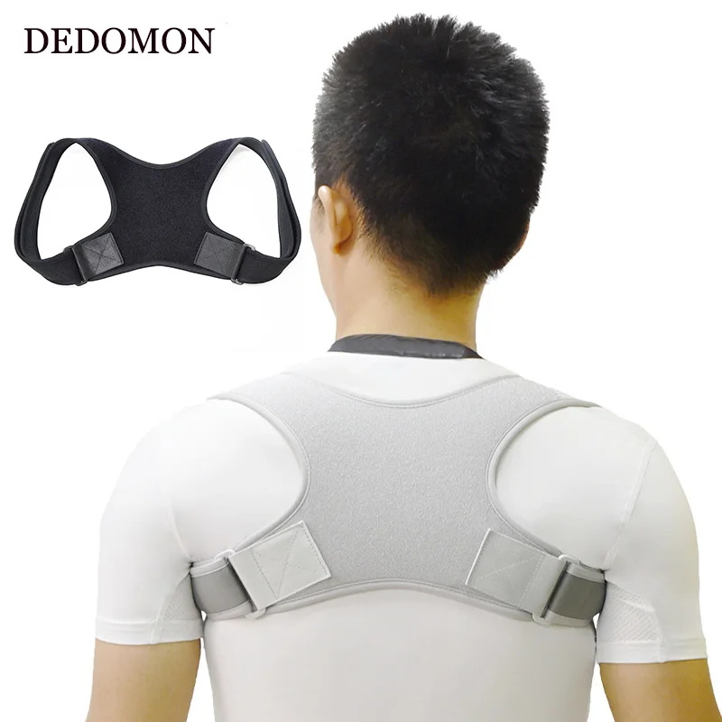 1 PC Adjustable Back Posture Corrector Clavicle Spine Shoulder Lumbar Brace Support Belt Correction Face Lift Tool | Красота и