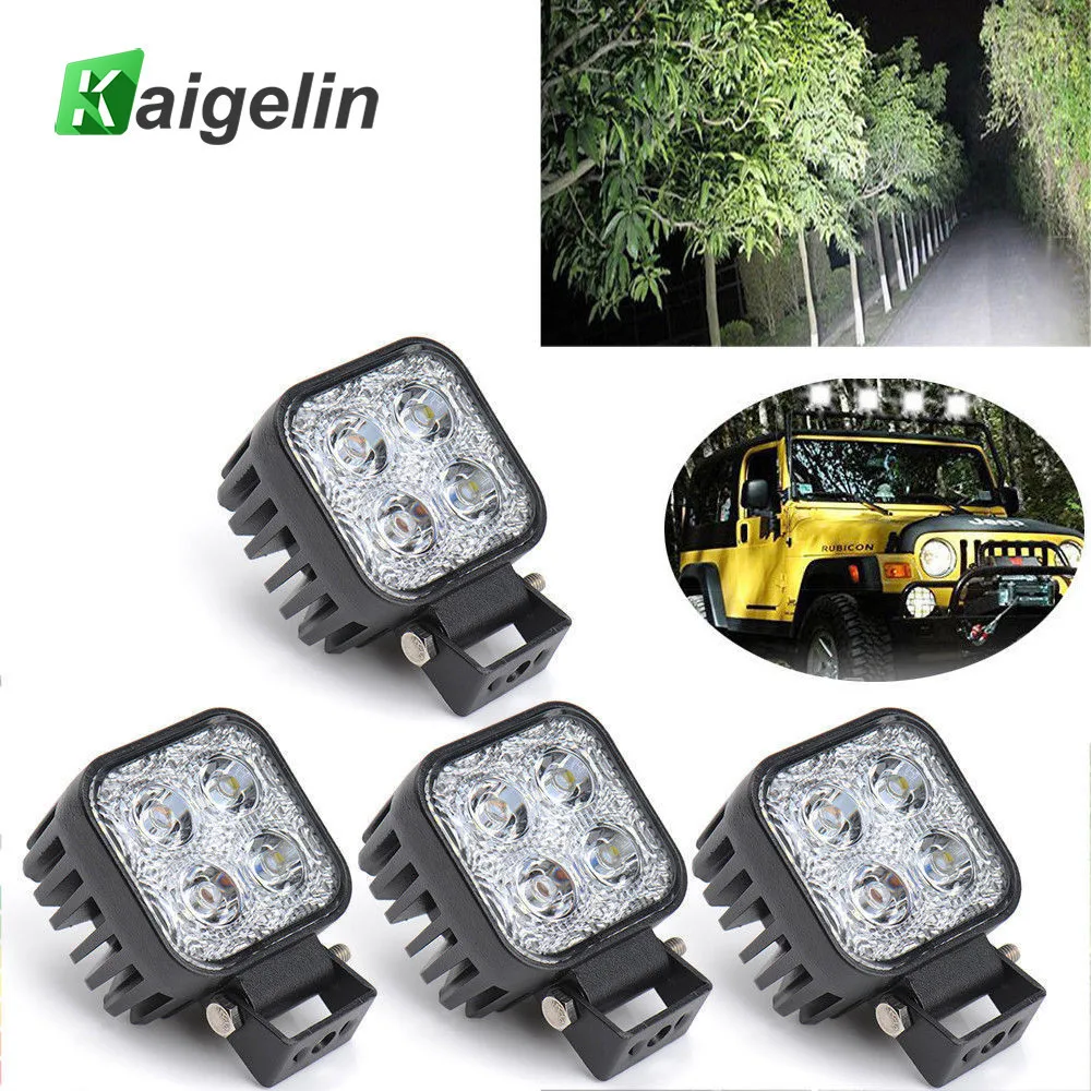 [4 шт./лот] 12 Вт LED Освещение Spotlight Водонепроницаемый DRL В автомобиль работы