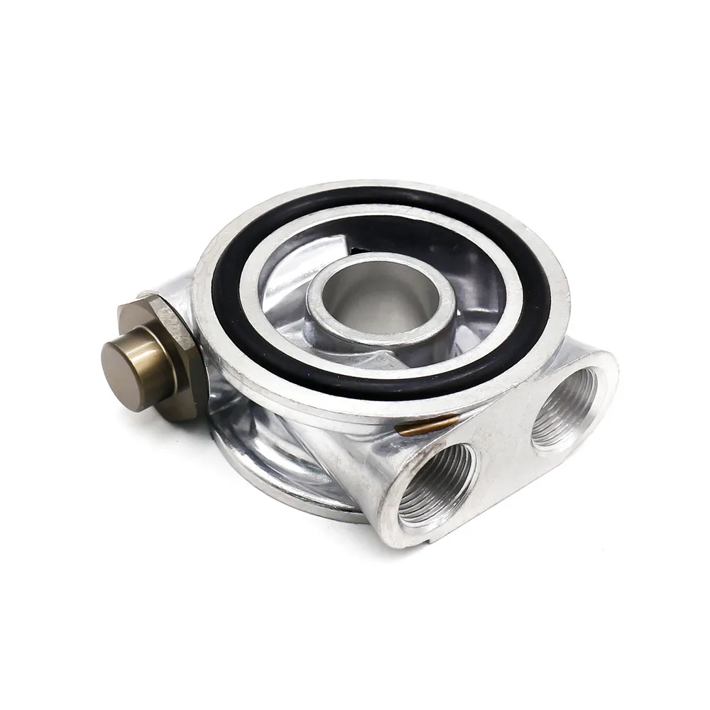 Масляный охладитель фильтр Сэндвич пластина + термостат адаптер AN10 фитинги 3/4