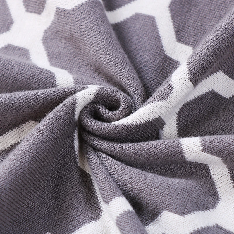 3 вида цветов доступны серый + белый полосатый узор плед хлопок теплые одеяла