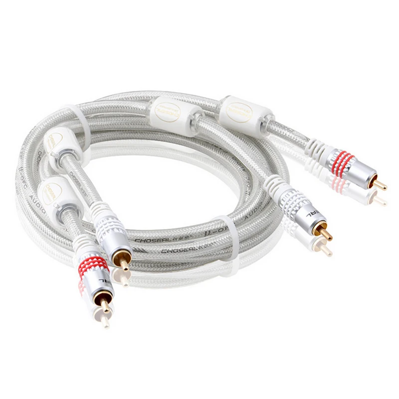 Choseal 30 юбилей QS6772 2RCA кабель для аудио видео DVD плеера ТВ динамик усилители|audio video