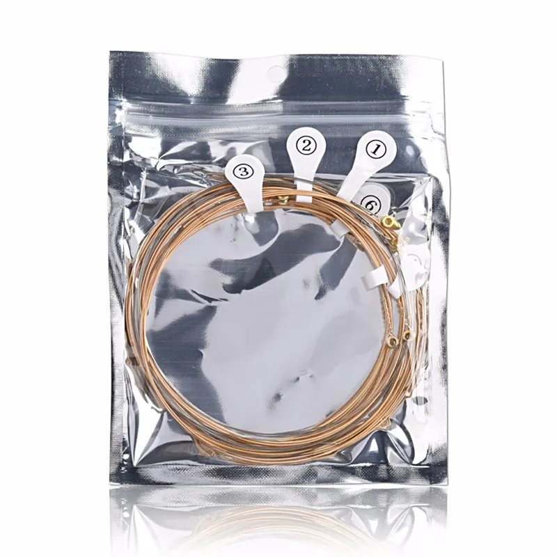 Amola Acoustic Guitar Strings Set 010 011 012 Broze Phosphor Thin Coating Wound guitar parts 1set | Спорт и развлечения