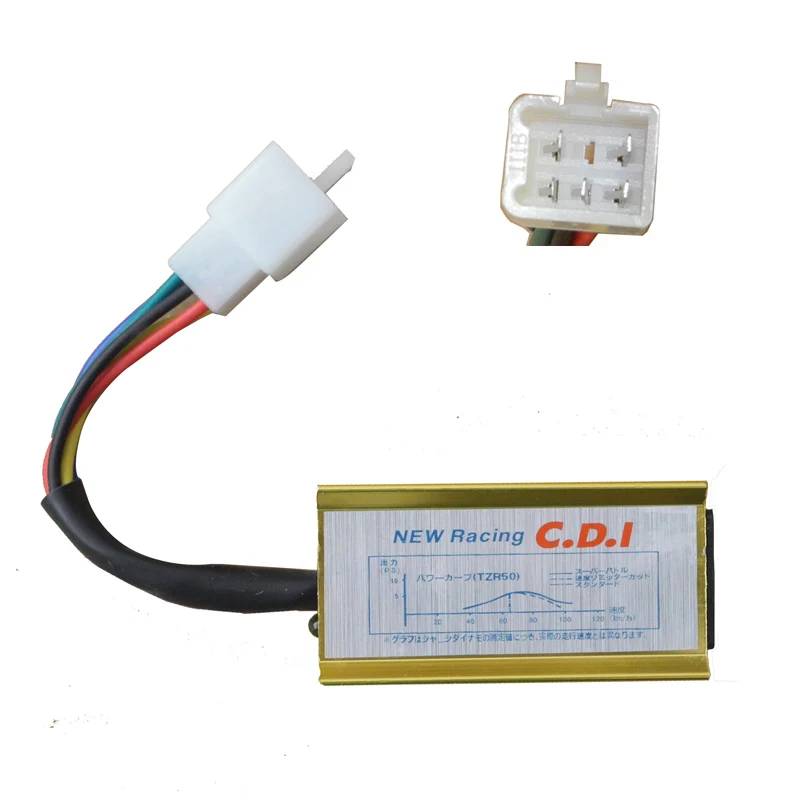 Высокая производительность золотой цвет 5 PIN гоночный CDI 50cc 70cc 90cc 110cc 125cc 140cc