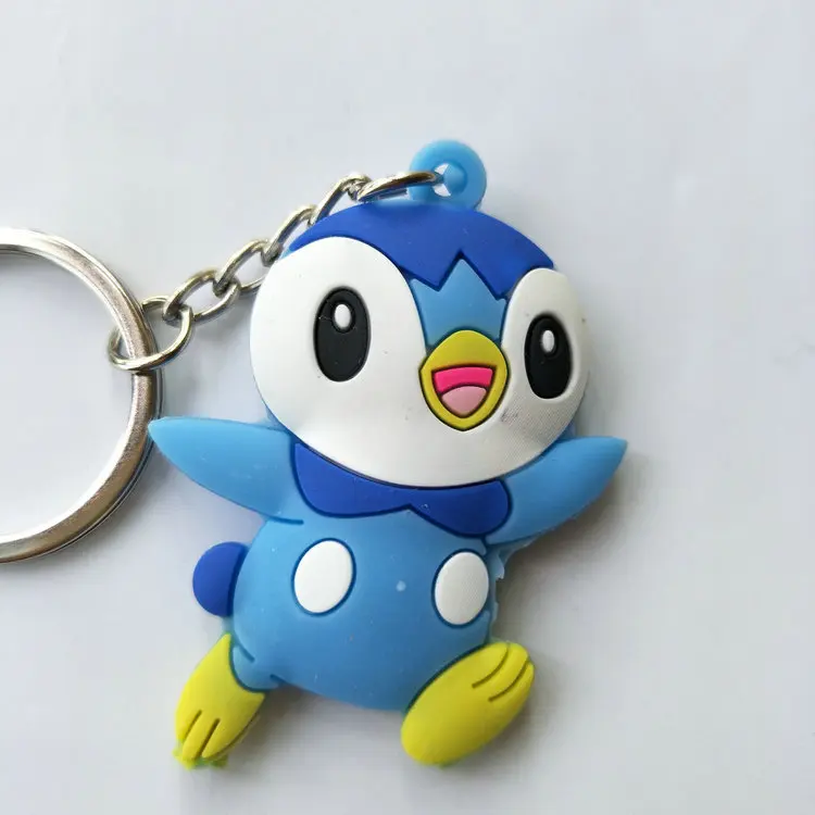 8 Брелок с покемоном, ПВХ, брелок для ключей, Meowth Lapras Vulpix Togepi Piplup Mewtwo, кулон, ювелирные аксессуары, аниме брелок chaveiros - Цвет: 8