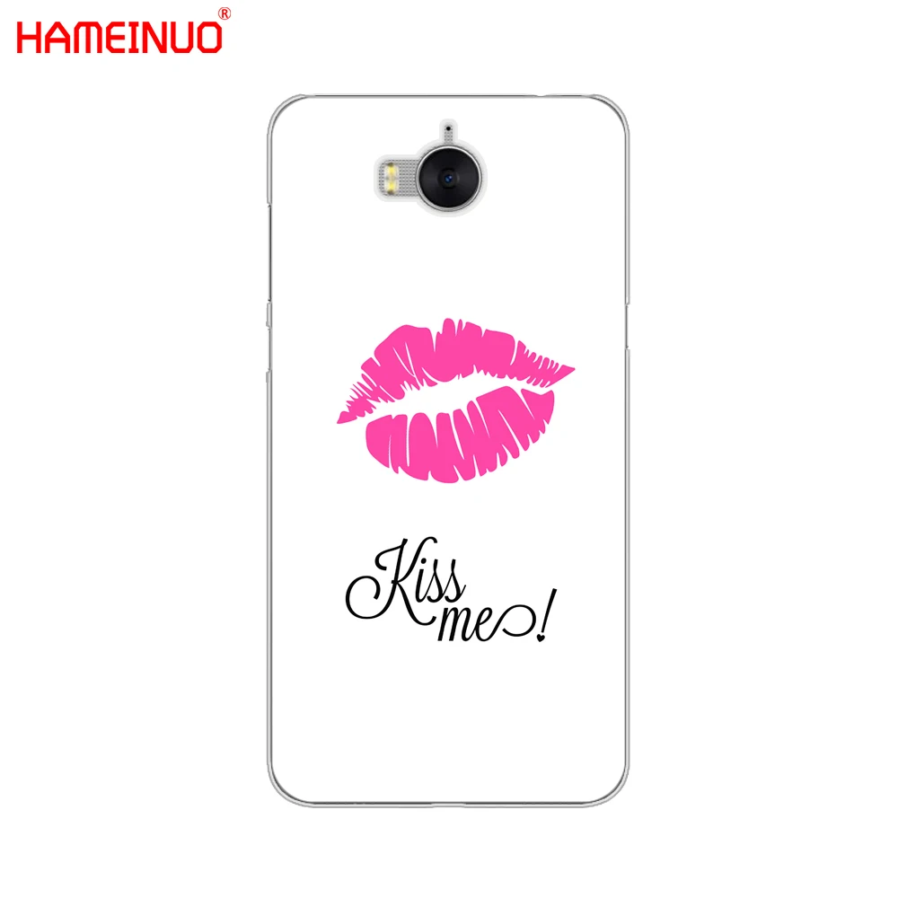 Чехол для мобильного телефона HAMEINUO Kiss me губная помада Rouge ДЛЯ huawei honor 3C 4X 4C 5C 5X 6 7 Y3 Y6