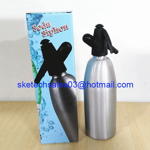 Алюминиевый сифон для соды 1.0л - Цвет: Silver