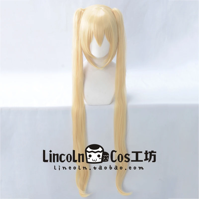Японский аниме смесь S Хината Кахо Косплей Желтый волос База парик + конский хвост