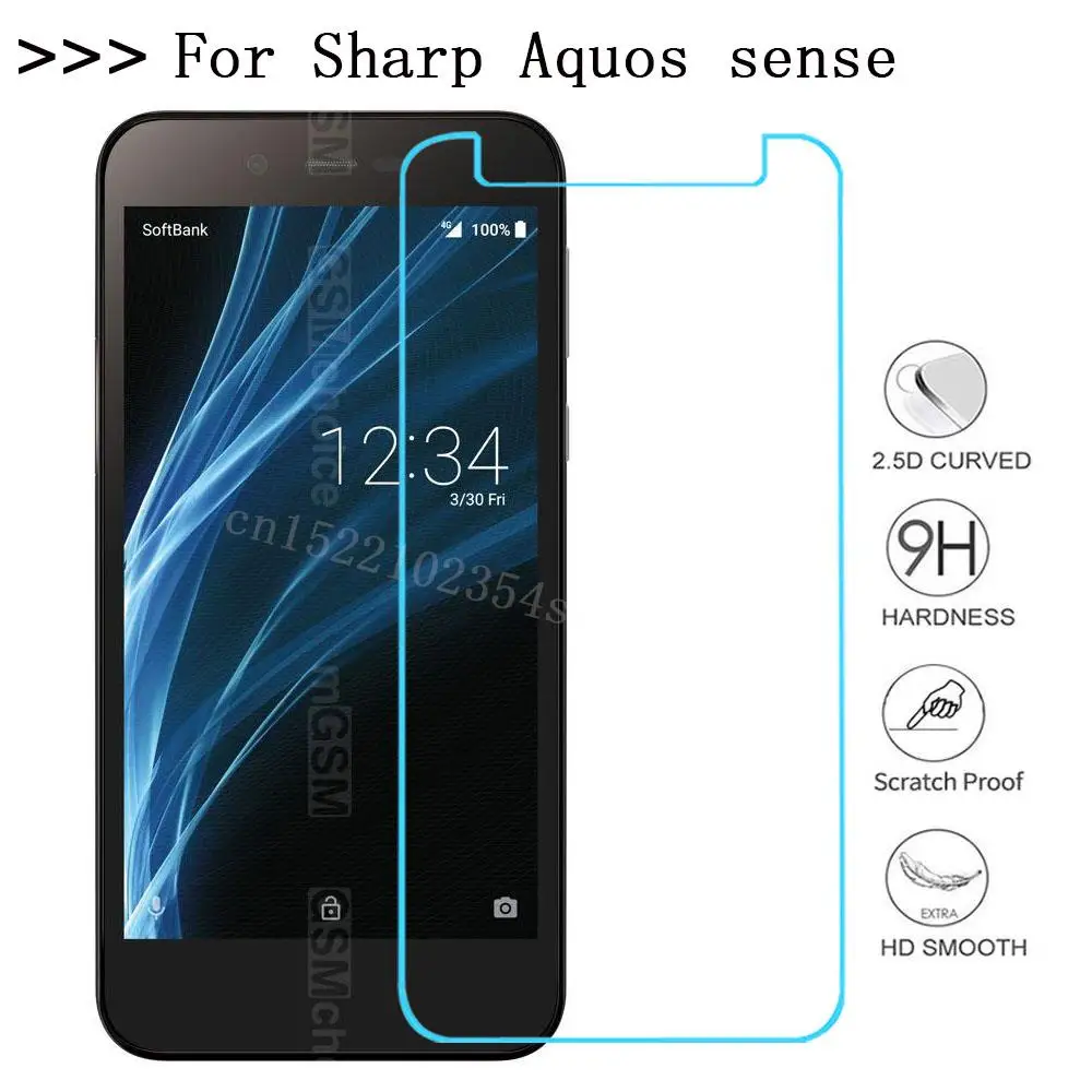 Защитное закаленное стекло с защитой от царапин для Sharp Aquos sense Basic Защитная пленка
