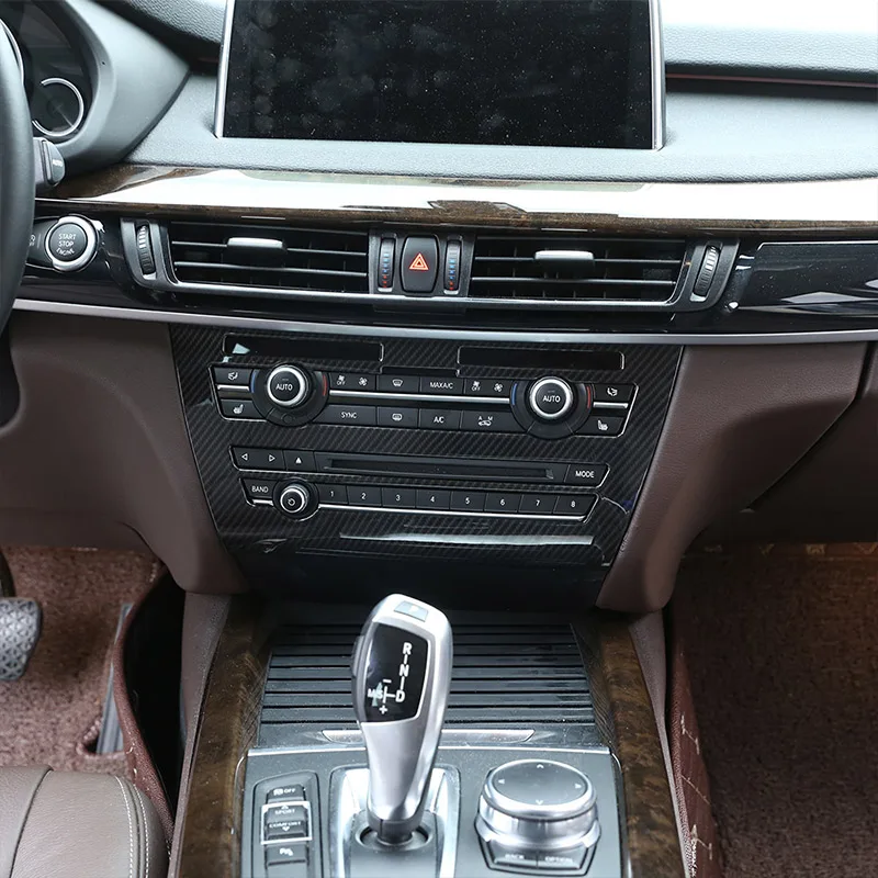 Панель управления громкостью в стиле АБС из углеродного волокна для BMW X5 F15 2014-2018