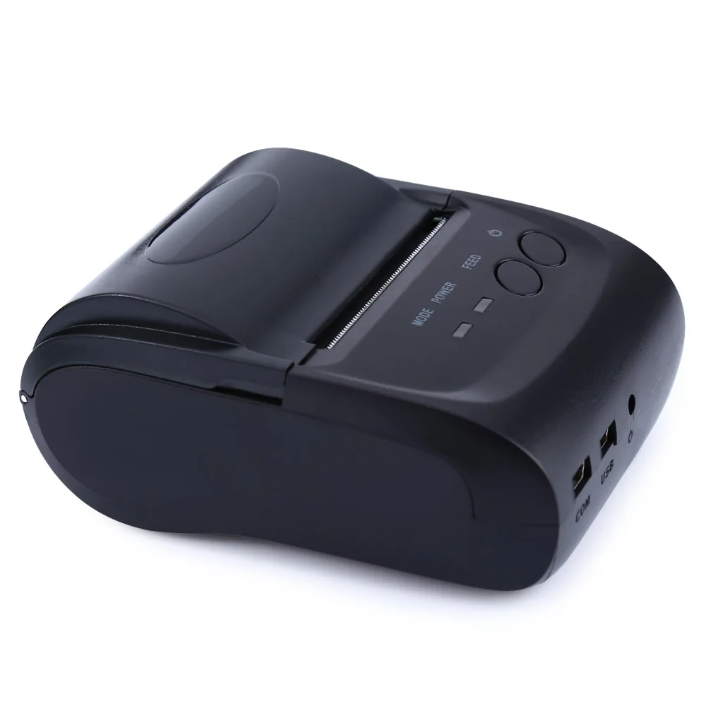 ZJiang ZJ 5802LD Мини Bluetooth 2 0 3 4 58 мм Термальный чековый принтер 1500 мАч поддержка