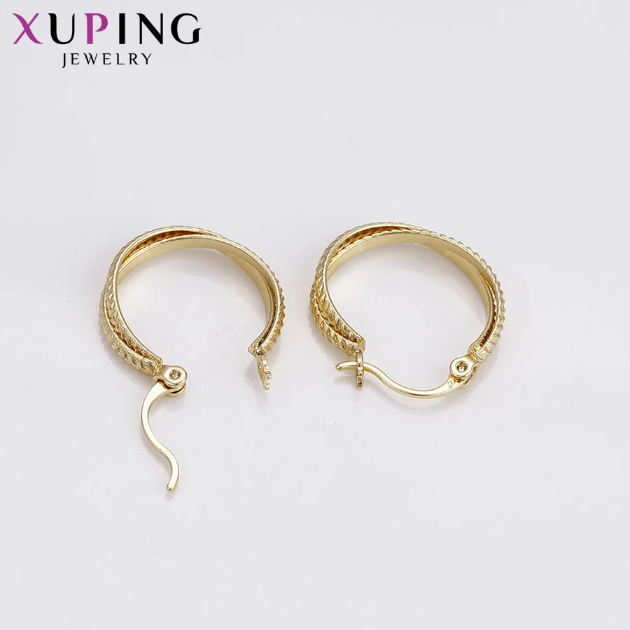 Модные серьги Xuping ювелирный светильник покрытый желтым золотом элегантный стиль