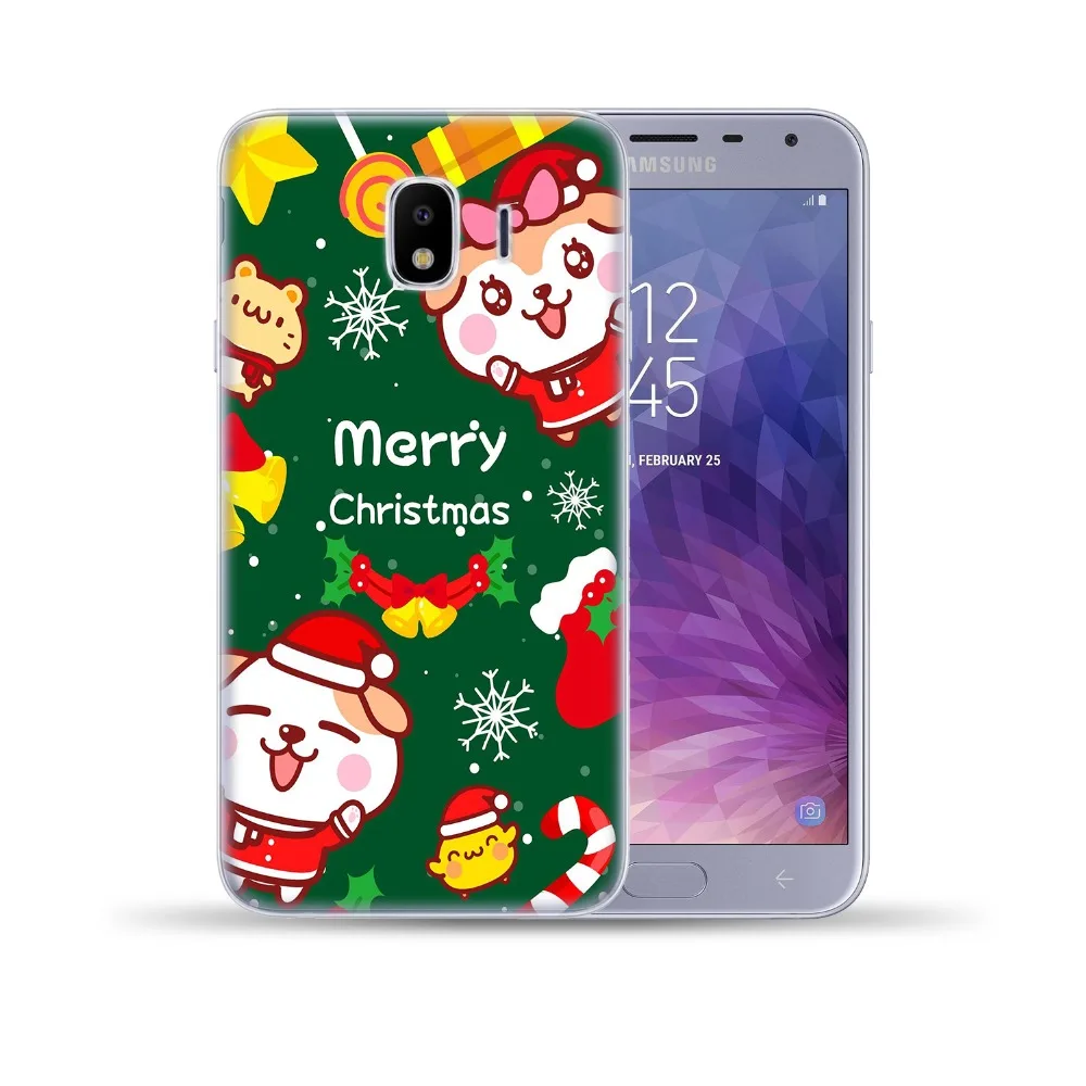 Рождественский Мягкий чехол из ТПУ для Samsung Galaxy J3 J5 J7 2016 2017 J8 J4 J6 2018 J2 Prime Note 3 4 5 8 9 |