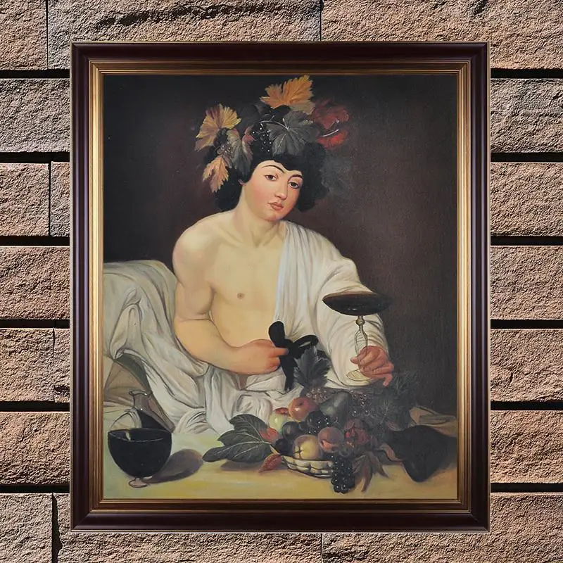 Классическая картина маслом воспроизведение картины Bacchus Caravaggio копия музейного