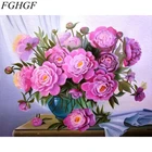 FGHGF бескаркасные картины настенная живопись Diy картина маслом украшение дома окрашенные цветы по номерам ручная работа подарки