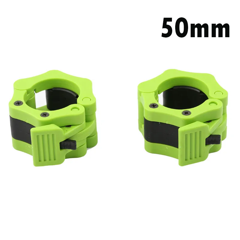 50mm green ITSTYLE 2 шт./лот " штанги воротники Стандартный шпинлок зажимы гантели зажимы замок челюсти быстросъемный Фитнес Бодибилдинг - Цвет: 50mm green