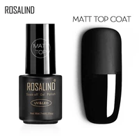 rosalind 7ml matt gel top coat gel for nail art uv soak off dull frosted surface permanent gel varnishes