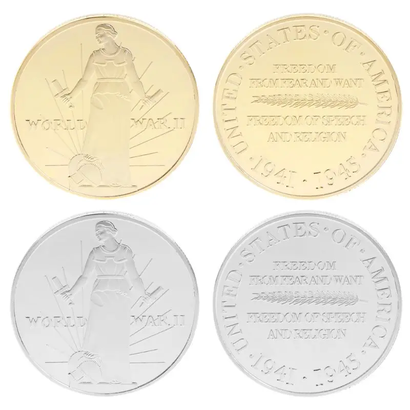 Памятная монета 2 й мировой войны американская коллекция монет США сувенир