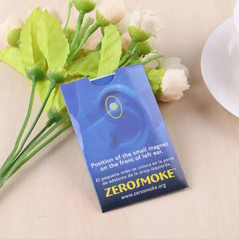1 пара магнитных аурикулярных курительных пластырей Zerosmoke ACUPRESSURE, не сигарет, забота о здоровье, магнитная терапия