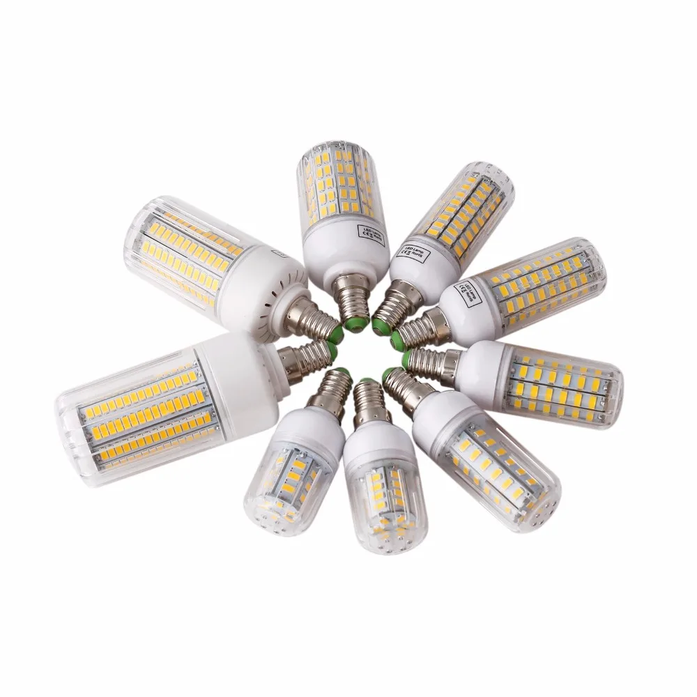 Светодиодная лампа E27 E14 SMD 5730 24 30 42 64 80 89 165 светодиодов лампада кукурузная люстра