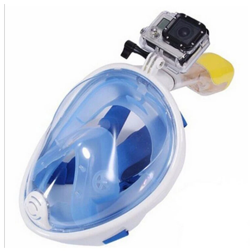 

Go pro Diving Mask underwater Scuba Anti Fog Full Face Snorkeling Set Respiratory masks Safe waterproof For Gopro SJCAM camera