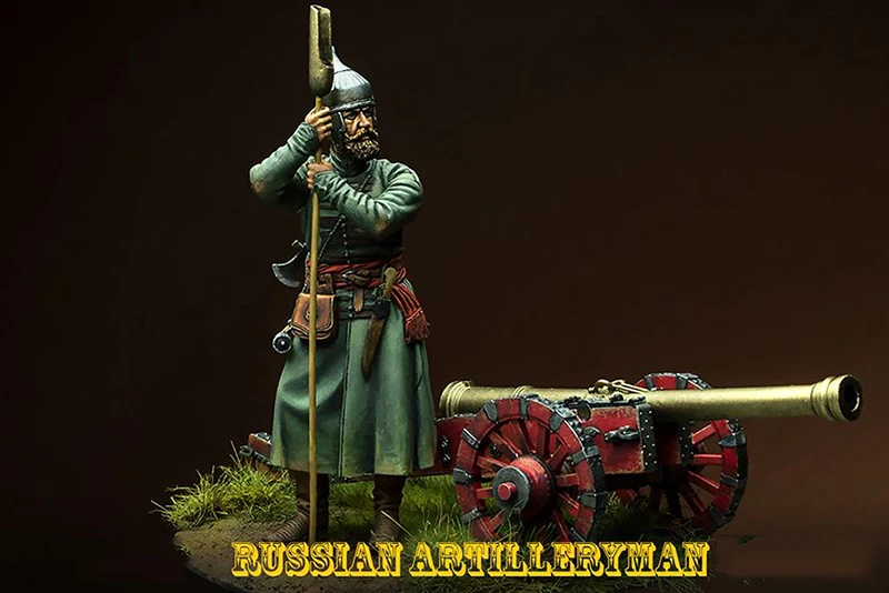 Новый несобранный 1/24 75 мм старинный русский художник Полимерная фигурка