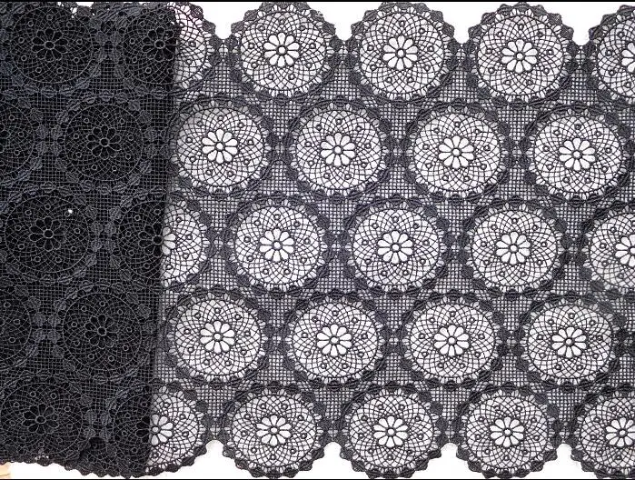 3 метра черное сексуальное Африканское кружево оптовая цена французский