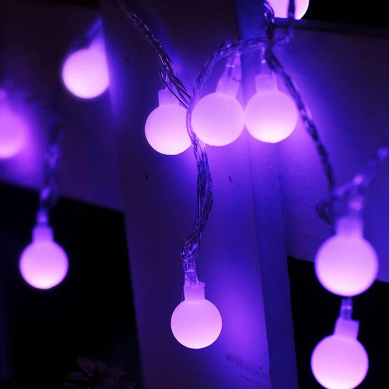 Фея 20 м 200 LED глобус шар гирлянда красочные рождественские праздничные Свадебные