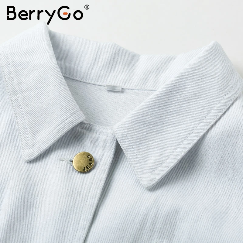 BerryGo офисный женский белый комбинезон элегантный пояс пуговица кисточка подол