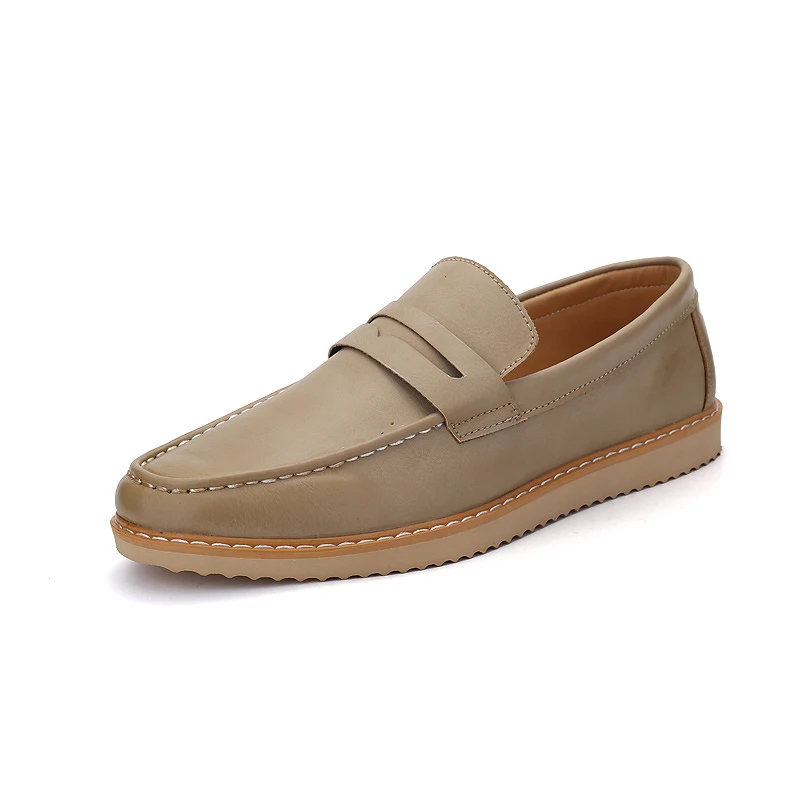 Nice Pop Spring/Summer Men Shoes Pu Leather Loafers Flats Fashion England Black Mens Casual Flat Zapatos Hombre | Обувь