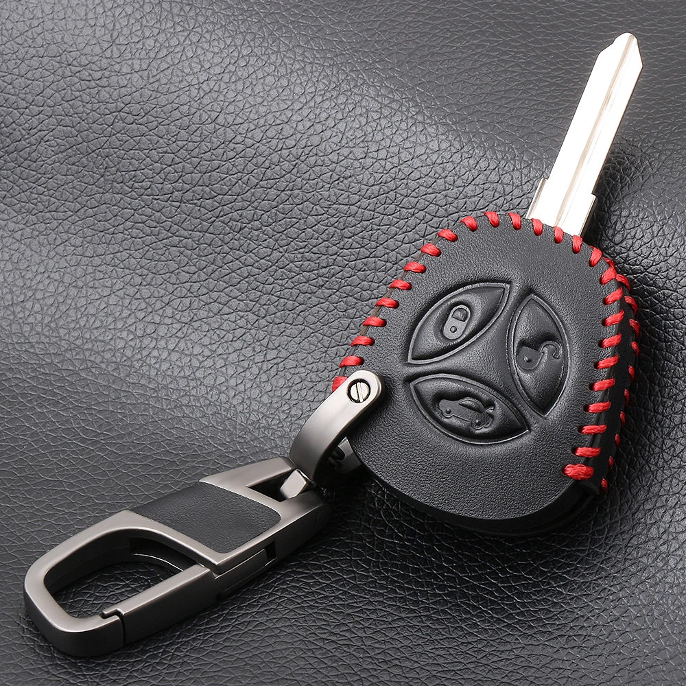 VCiiC автомобильный Стайлинг из натуральной кожи чехол для автомобильного ключа