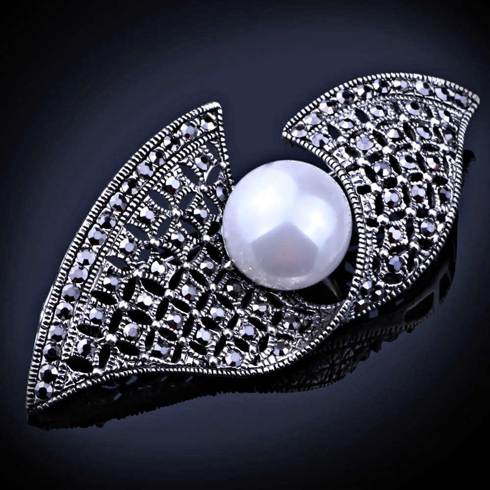 Женская Винтажная брошь с искусственным жемчугом|vintage rhinestone brooches|pins and broochesbrooches for