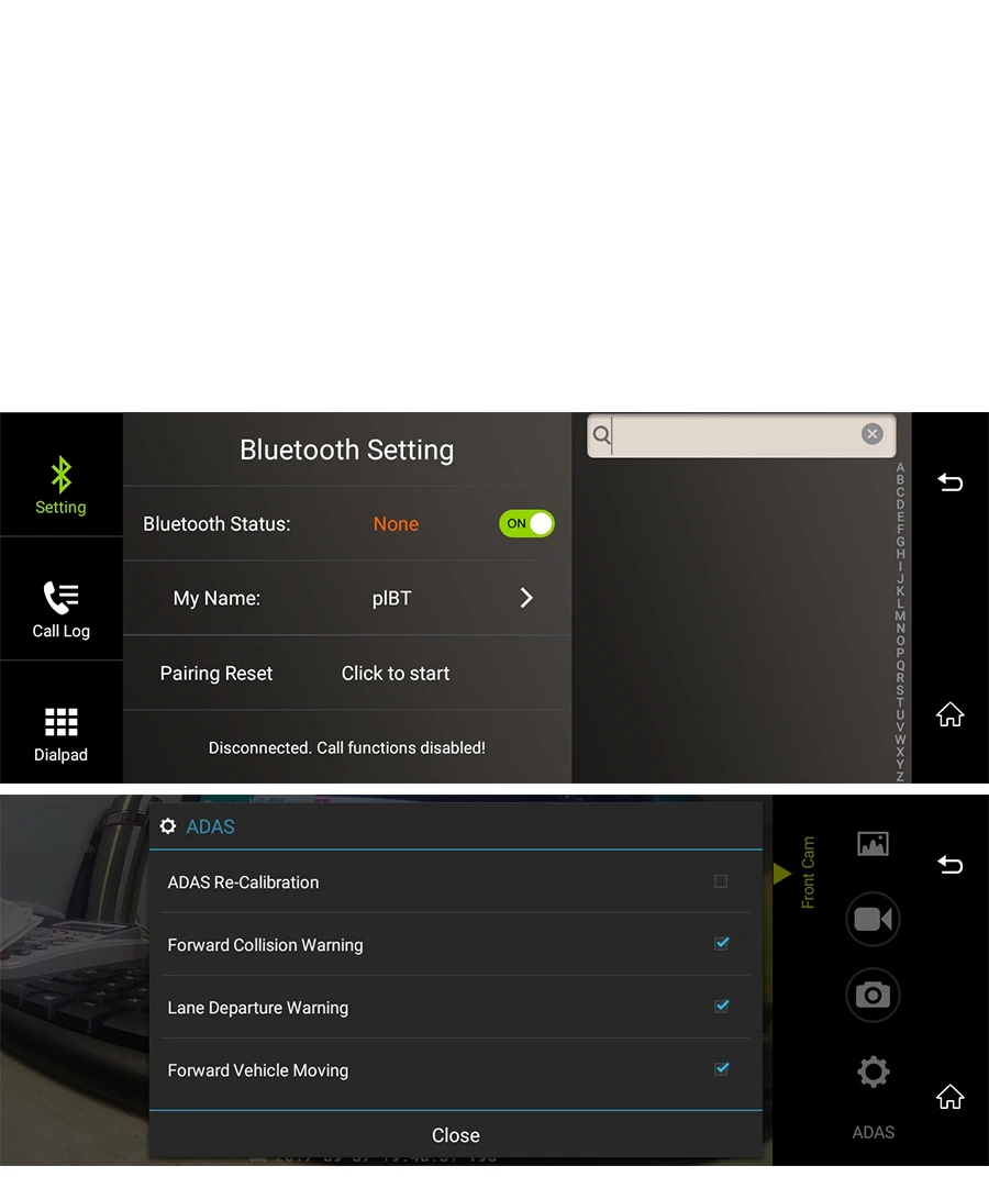 TOPSOURCE Автомобильные видеорегистраторы gps 4G ADAS 6,8" Android 5,1 Автомобильная камера wifi 1080P gps навигация avec enregistreur de voiture de recul изображение