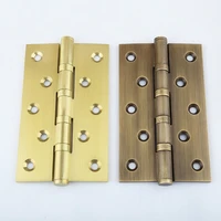 high quality 4pcs brass furniture hinges wooden furniture cupboard wardrobe cabinet door hingesscrews 4inch5inch6inch