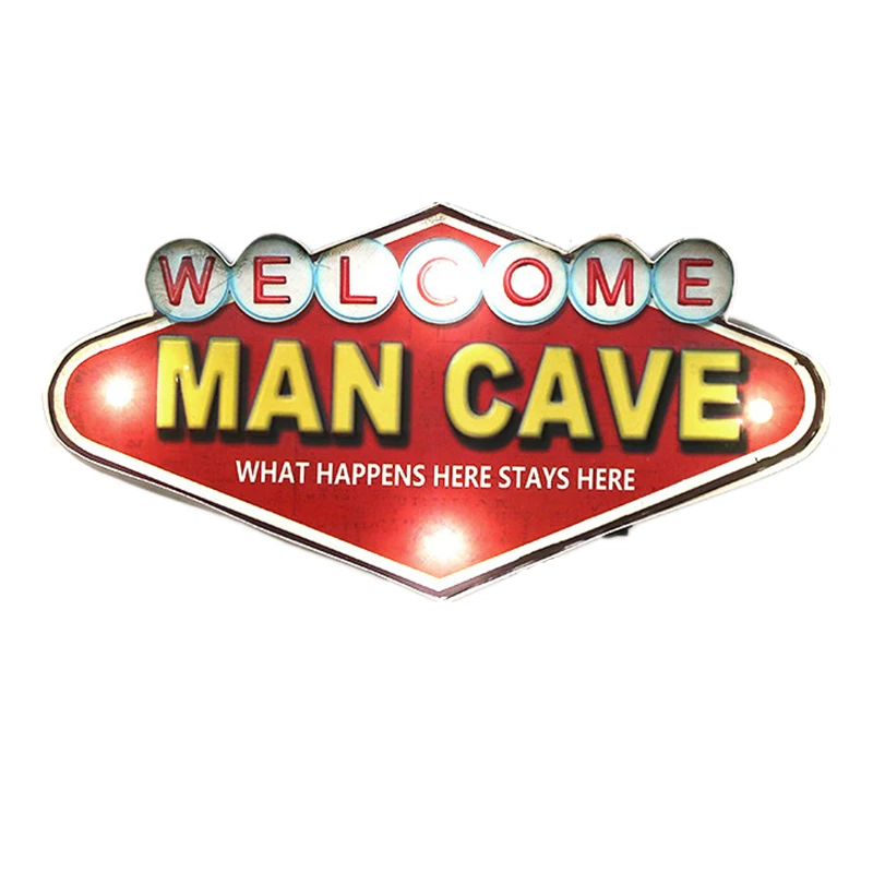 Мужская пещера пульт дистанционного управления светодиодный неоновый гаражный