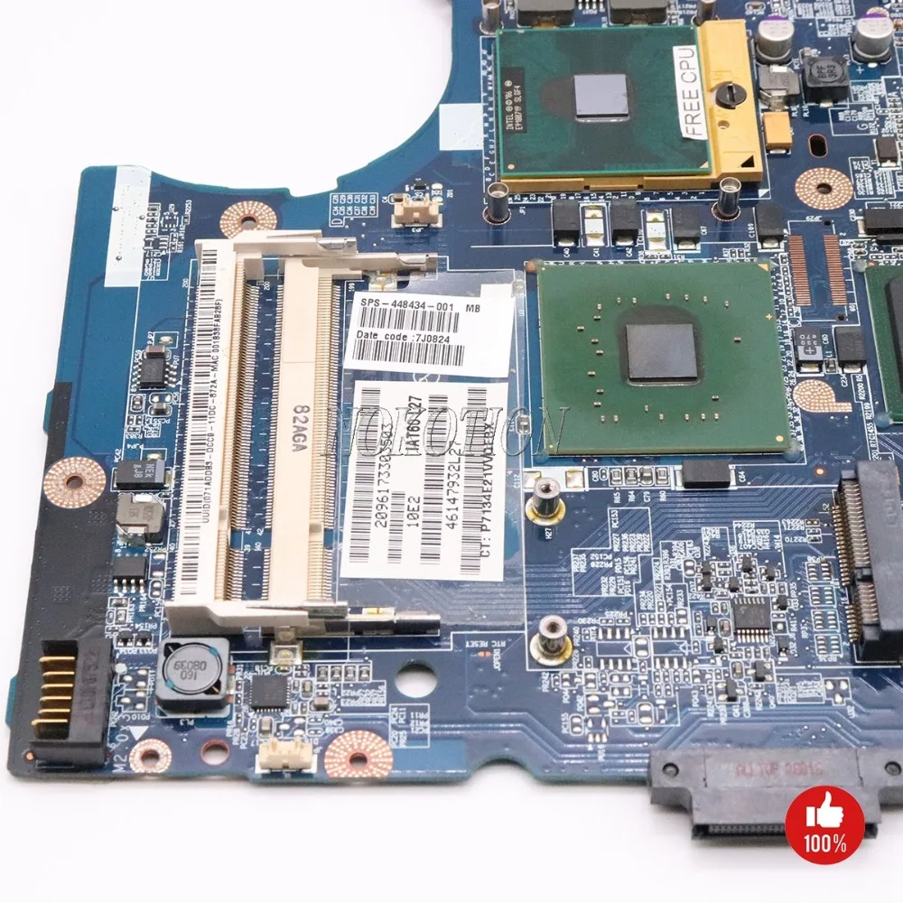 Материнская плата NOKOTION для ноутбука HP 530 438551-001 448434-001 IAT50 LA-3491P 945GME DDR2 с бесплатным