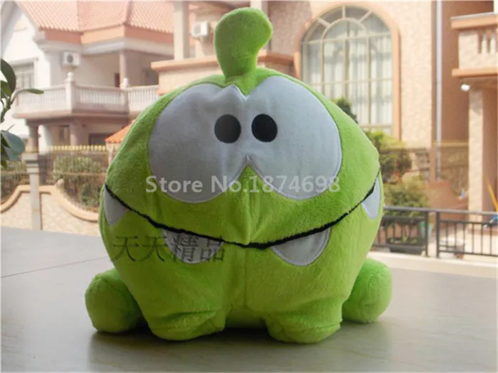 Новинка плюшевая игрушка Happy Om Nom 22 см милая лягушка набивные животные мягкие