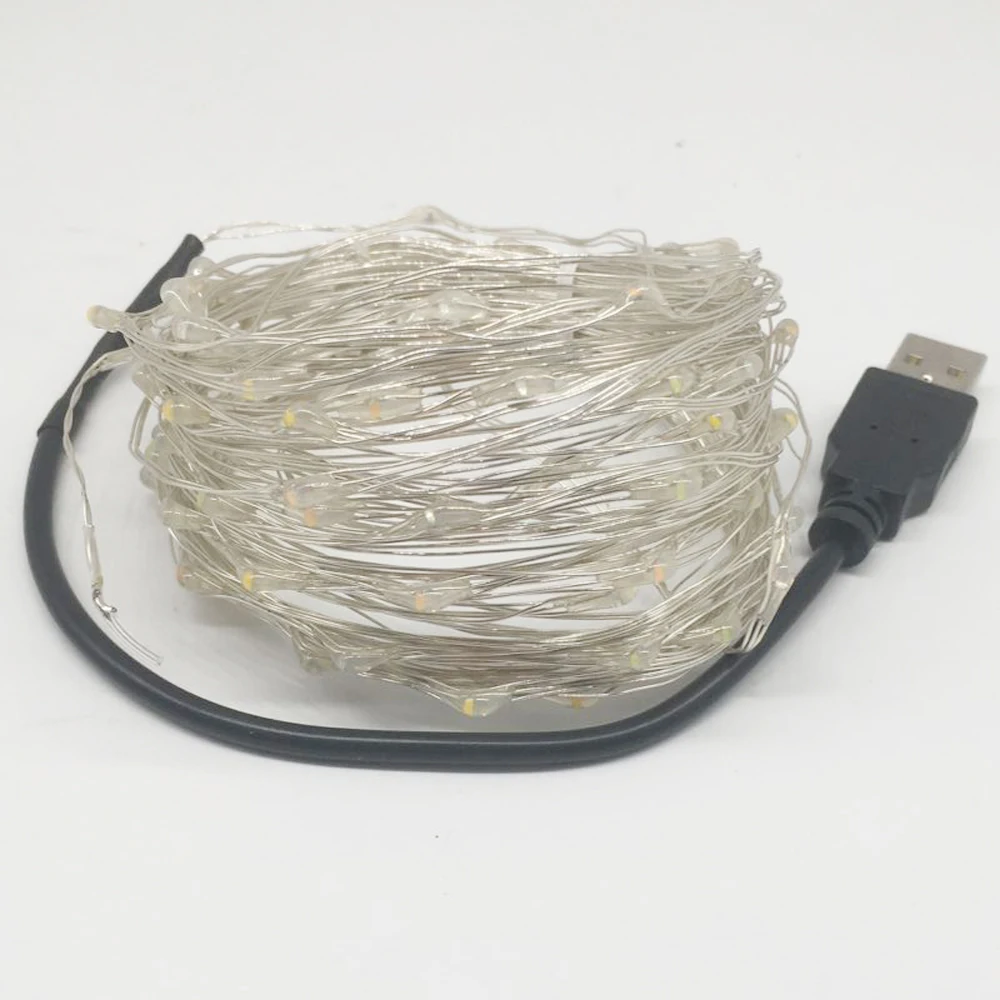 Водонепроницаемая светодиодная гирлянсветильник 10 м USB | Лампы и освещение