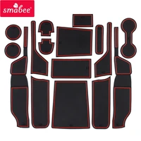 smabee anti slip gate slot mat for ford fusion 2019 mondeo interior accessories rubber cup holders non slip mats door pad