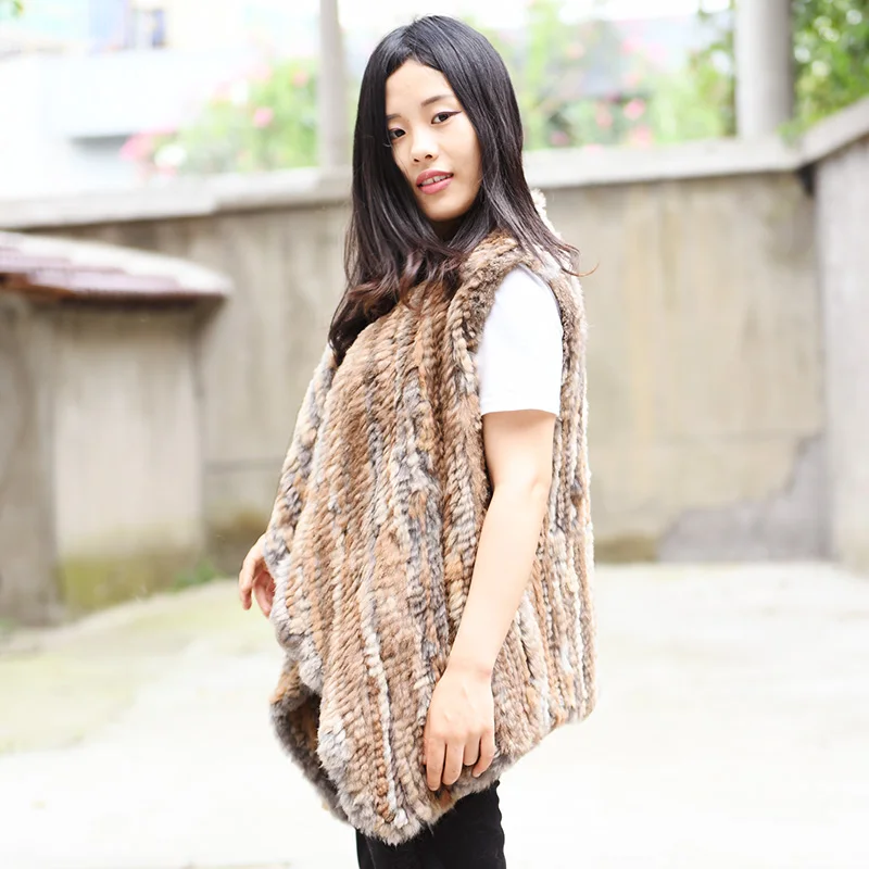 Женский вечерние лет из натурального кроличьего меха