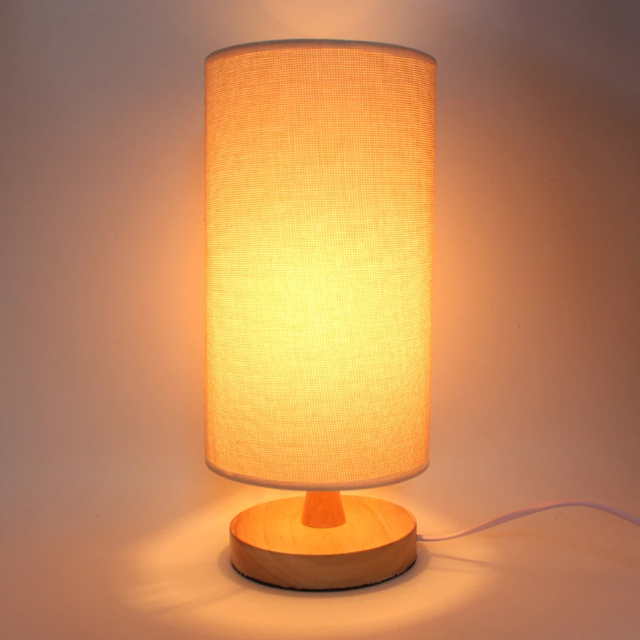 Современная прикроватная деревянная настольная лампа для спальни свет AC 110 V/220 V