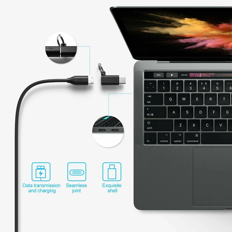 Roybens 4 шт Универсальный Micro USB 3 1 женский Тип-C Мужской конвертер адаптер USB-C данных