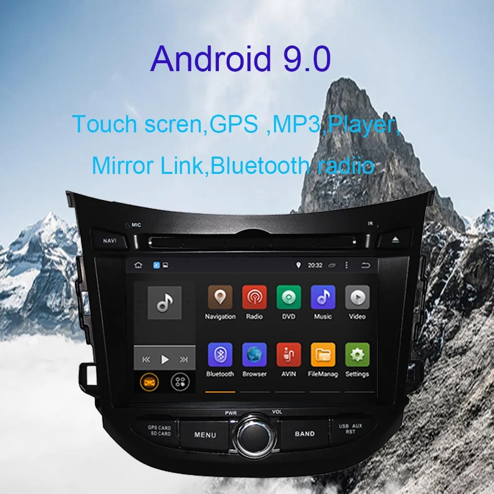 " Ram 4GB Android 9,0 Автомобильный gps dvd-плеер для hyundai HB20 2012- радио головное устройство карты Автомобильный gps навигационный головное устройство BT wifi