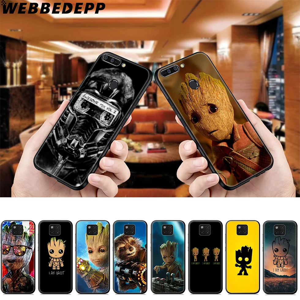 Guardians for Galaxy Groot Soft Case Huawei Mate Honor 20 6A 7A 7C 7X 8 9 9X 10 View Lite Pro 30 |