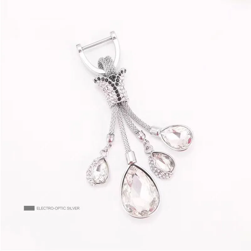 Брелок GPFORTYSIX с кристаллами в виде слезы тюльпана брелок для ключей капли воды