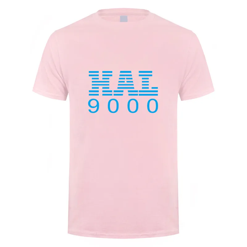 2001 космическая Одиссея HAL 9000 футболка Топы Новая мода короткий рукав хлопок o-образным вырезом Футболка DS-049 - Цвет: Light Pink
