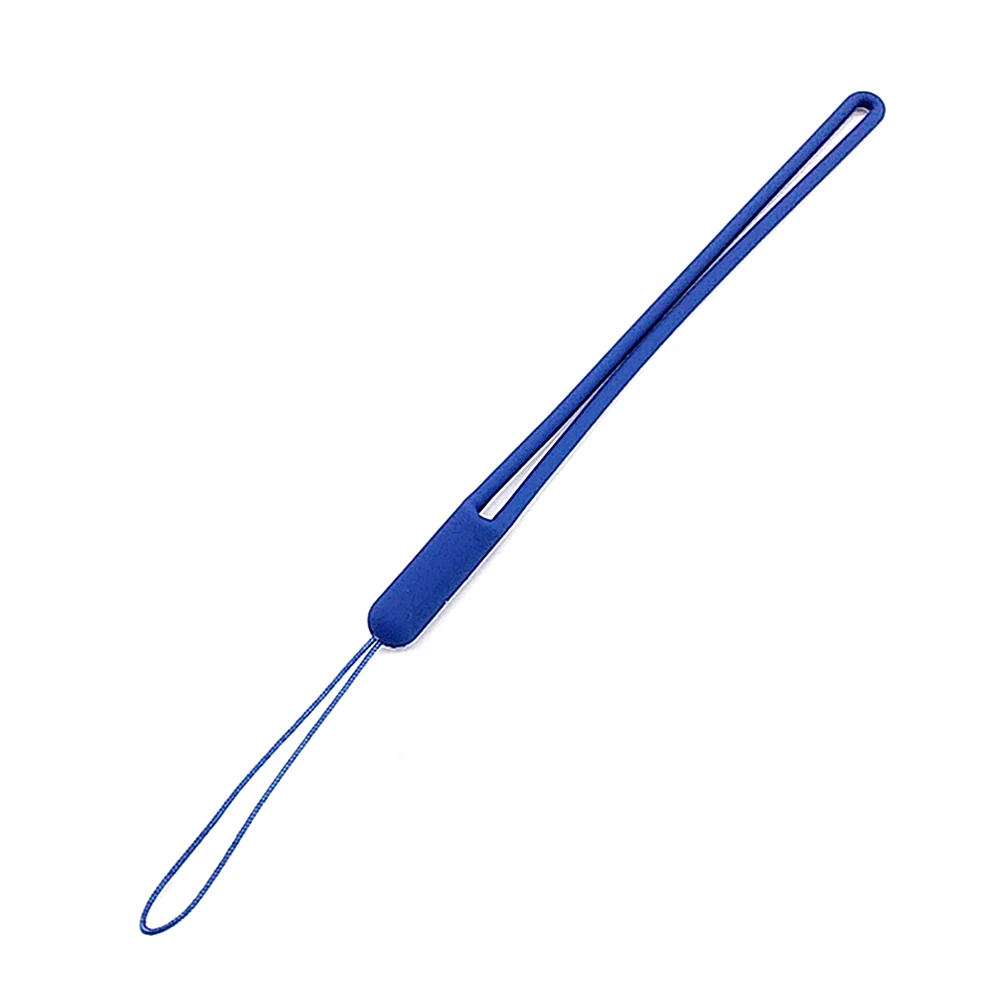 Blue Для iphone huawei, анти-потеря, Силиконовый эластичный мягкий ремешок для телефона, брелок, держатель, пропуск, карта, многофункциональный ремешок, украшение - Color: Blue