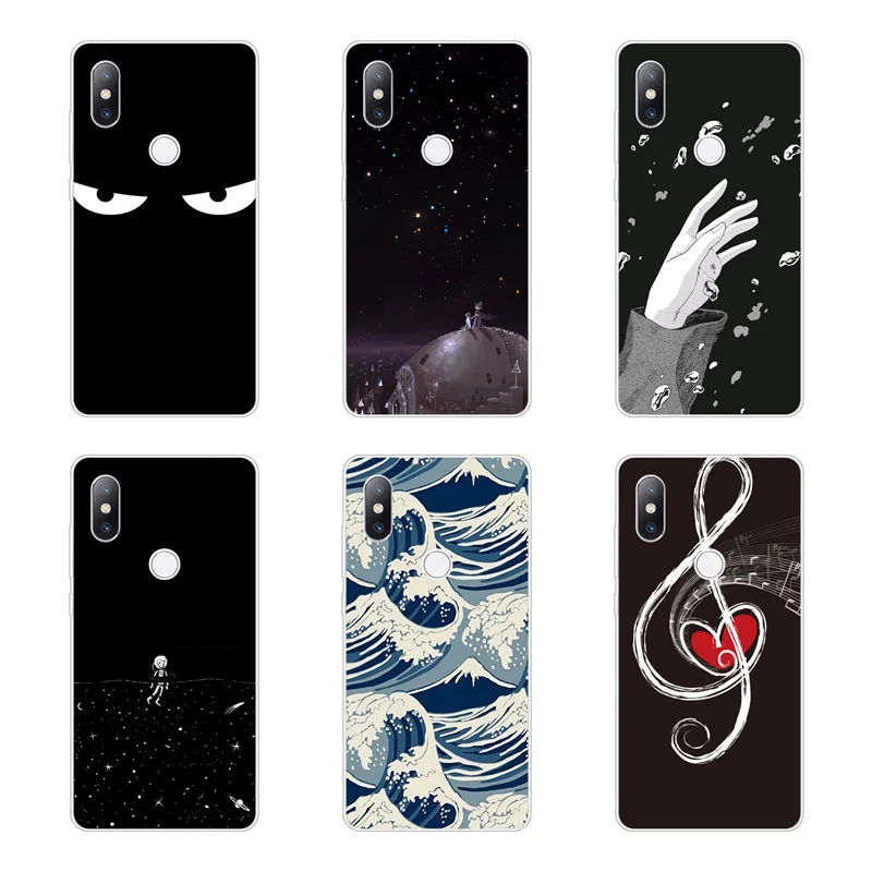 Чехол xiaomi mi 8 se силиконовый черный чехол из мягкого ТПУ с рисунком Граффити Для mi8