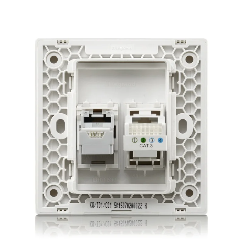 Высококачественная большая панель компьютерная и телефонная розетка 86 типа